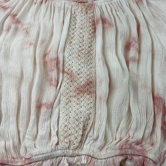NWT Kiwi & Punch Pink Tie Dye Peasant Girl Short Sleeve Top - Picture 6 of 12